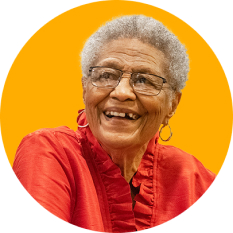 Senior female Medtronic TAVR patient