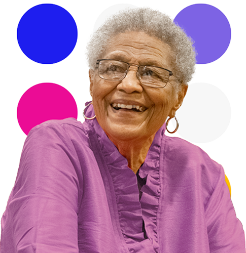 Senior female Medtronic TAVR patient